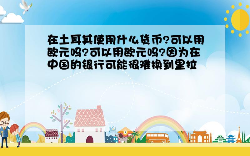 在土耳其使用什么货币?可以用欧元吗?可以用欧元吗?因为在中国的银行可能很难换到里拉