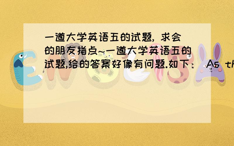 一道大学英语五的试题, 求会的朋友指点~一道大学英语五的试题,给的答案好像有问题.如下： As the flood victims are living in terrible conditions, I would rather you ____ these relief packages right away.A. post