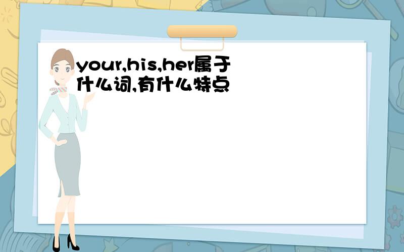 your,his,her属于什么词,有什么特点