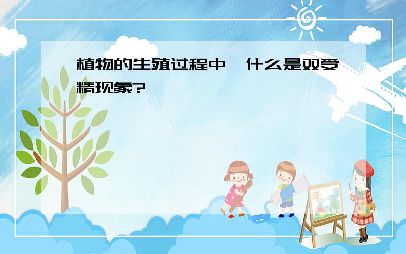 植物的生殖过程中,什么是双受精现象?