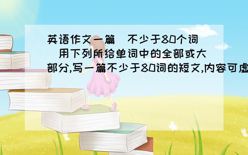 英语作文一篇（不少于80个词）用下列所给单词中的全部或大部分,写一篇不少于80词的短文,内容可虚构.Xuanwu Lake park,places of interest,decide to do…,go by bike,enjoy ourselves,hide-and-seek,hurt oneself,luckily,