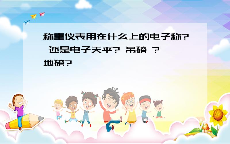 称重仪表用在什么上的电子称? 还是电子天平? 吊磅 ? 地磅?