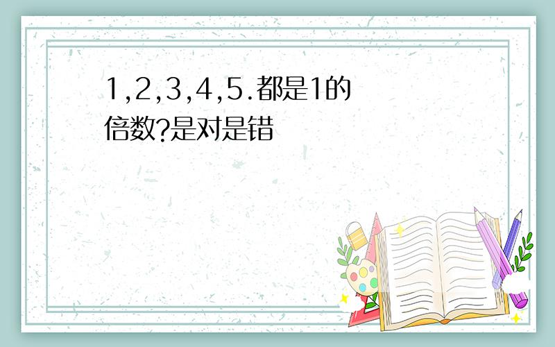 1,2,3,4,5.都是1的倍数?是对是错