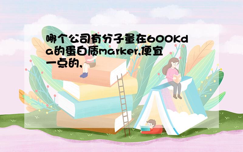 哪个公司有分子量在600Kda的蛋白质marker,便宜一点的,