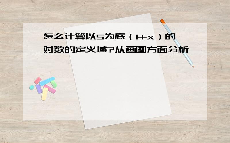 怎么计算以5为底（1+x）的对数的定义域?从画图方面分析