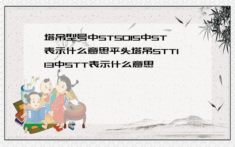 塔吊型号中ST5015中ST表示什么意思平头塔吊STT113中STT表示什么意思