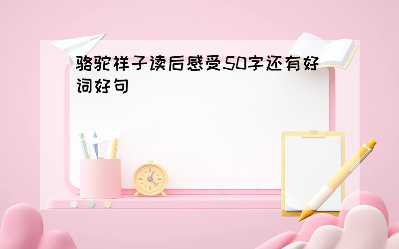 骆驼祥子读后感受50字还有好词好句