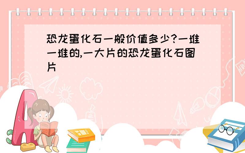 恐龙蛋化石一般价值多少?一堆一堆的,一大片的恐龙蛋化石图片