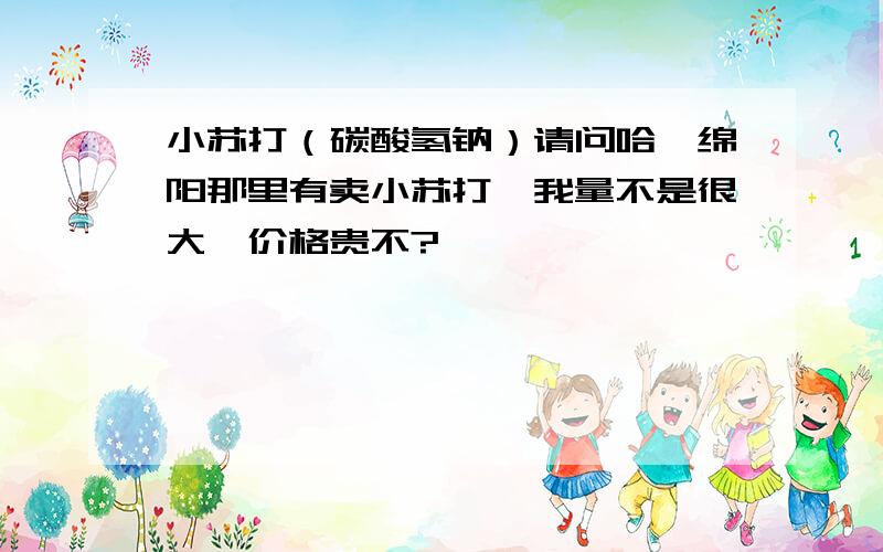 小苏打（碳酸氢钠）请问哈,绵阳那里有卖小苏打,我量不是很大,价格贵不?