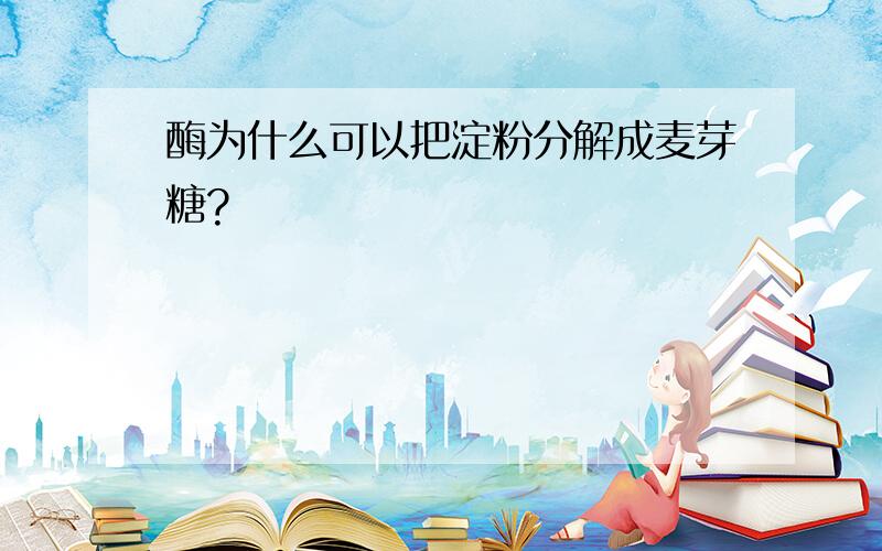 酶为什么可以把淀粉分解成麦芽糖?