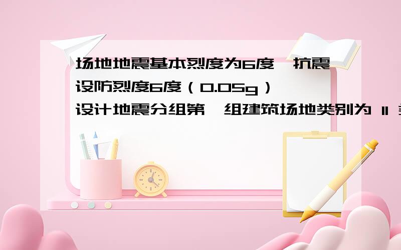 场地地震基本烈度为6度,抗震设防烈度6度（0.05g）,设计地震分组第一组建筑场地类别为 II 类建筑设防类别为 丙 类 ,请问下大侠们 钢筋下料 需要的抗震等级为几级啊