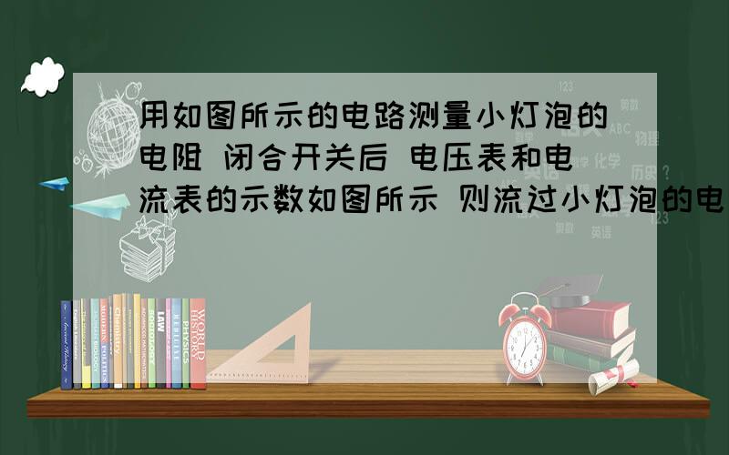 用如图所示的电路测量小灯泡的电阻 闭合开关后 电压表和电流表的示数如图所示 则流过小灯泡的电流为 A 小用如图所示的电路测量小灯泡的电阻 闭合开关后 电压表和电流表的示数如图所