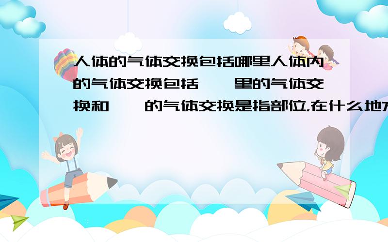 人体的气体交换包括哪里人体内的气体交换包括——里的气体交换和——的气体交换是指部位，在什么地方