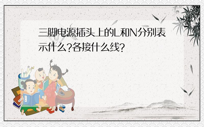 三脚电源插头上的L和N分别表示什么?各接什么线?