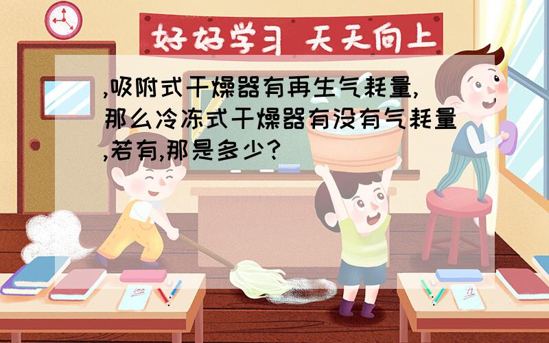 ,吸附式干燥器有再生气耗量,那么冷冻式干燥器有没有气耗量,若有,那是多少?