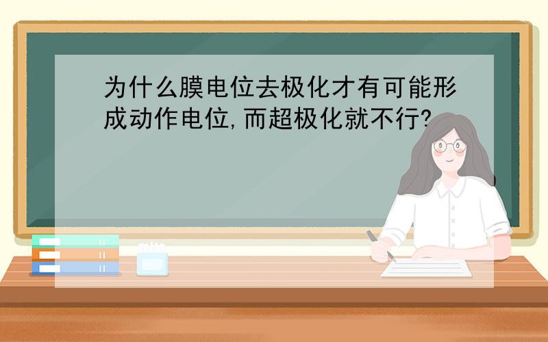 为什么膜电位去极化才有可能形成动作电位,而超极化就不行?