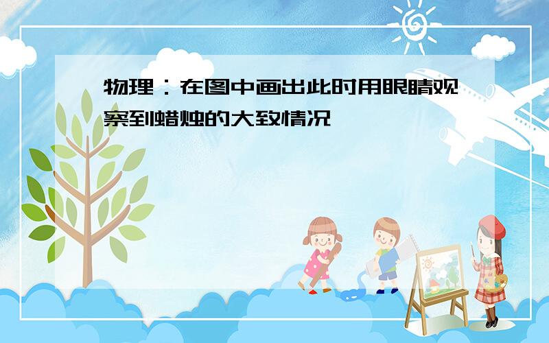 物理：在图中画出此时用眼睛观察到蜡烛的大致情况