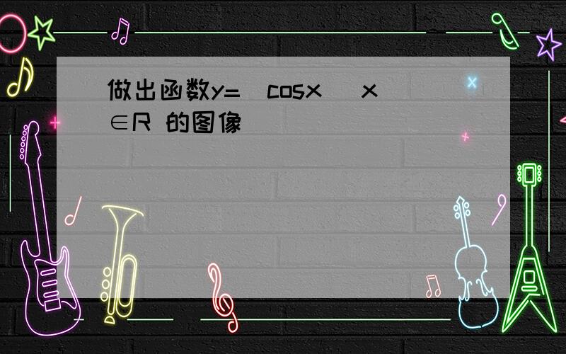 做出函数y=|cosx| x∈R 的图像