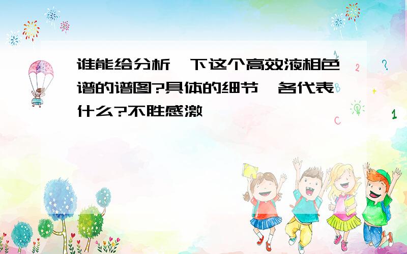 谁能给分析一下这个高效液相色谱的谱图?具体的细节,各代表什么?不胜感激……