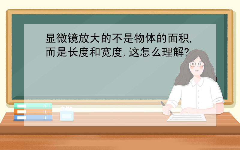 显微镜放大的不是物体的面积,而是长度和宽度,这怎么理解?