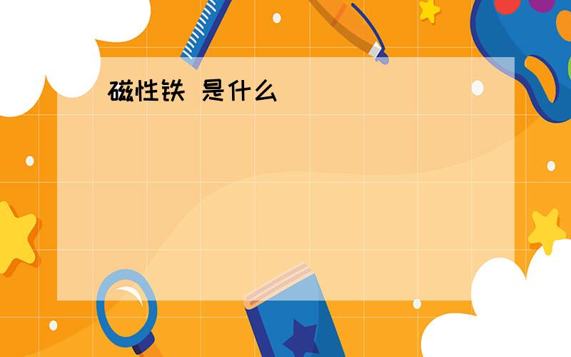 磁性铁 是什么