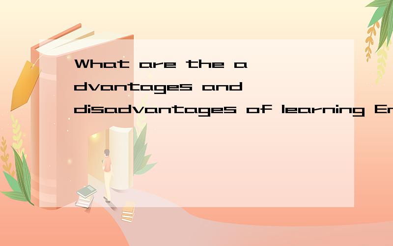 What are the advantages and disadvantages of learning English on the Web