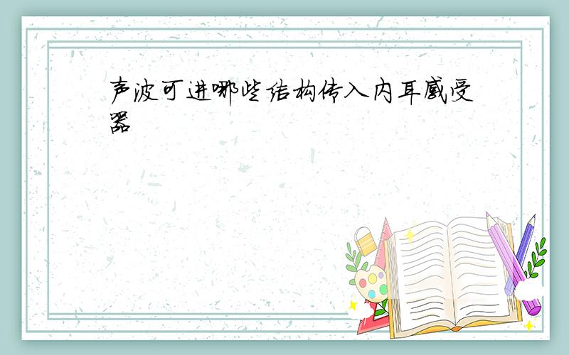 声波可进哪些结构传入内耳感受器
