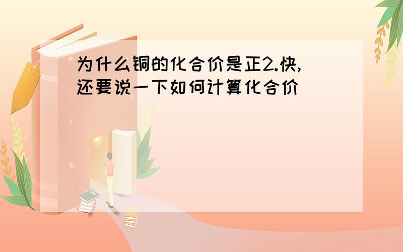 为什么铜的化合价是正2.快,还要说一下如何计算化合价