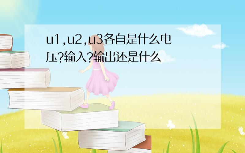 u1,u2,u3各自是什么电压?输入?输出还是什么