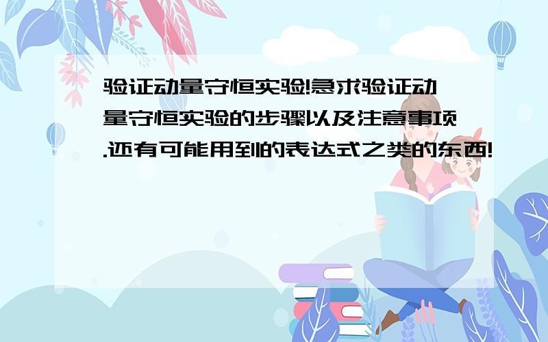 验证动量守恒实验!急求验证动量守恒实验的步骤以及注意事项.还有可能用到的表达式之类的东西!