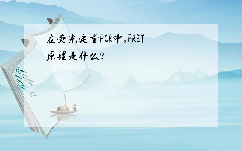 在荧光定量PCR中,FRET原理是什么?