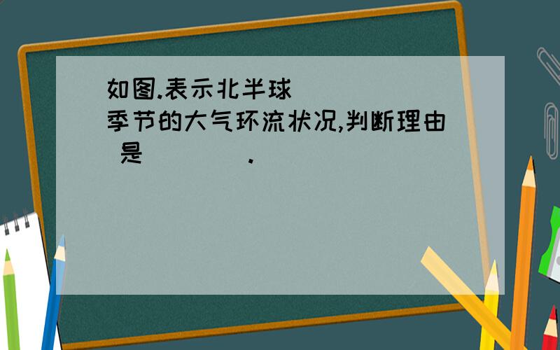 如图.表示北半球______季节的大气环流状况,判断理由 是____.