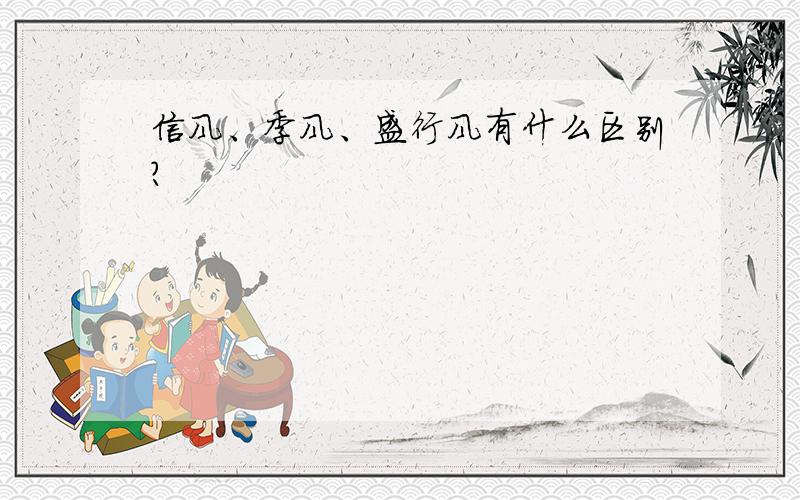 信风、季风、盛行风有什么区别?