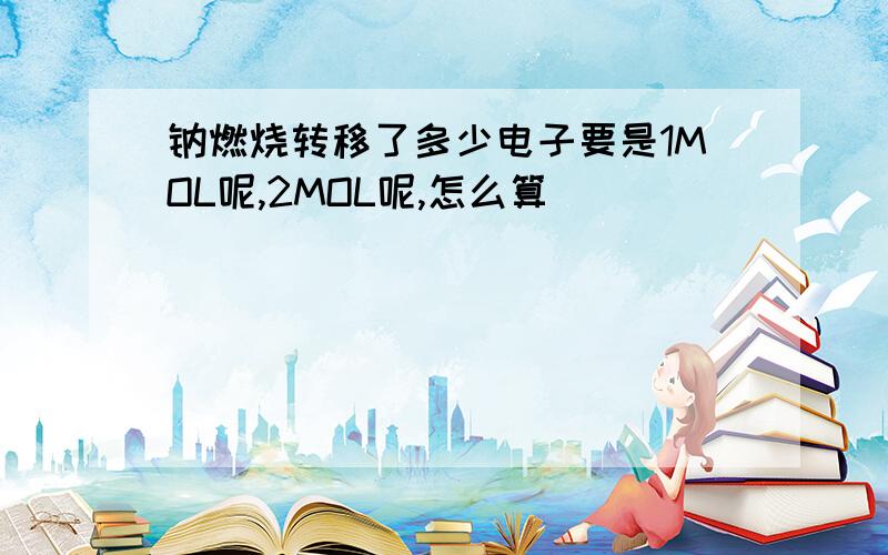 钠燃烧转移了多少电子要是1MOL呢,2MOL呢,怎么算