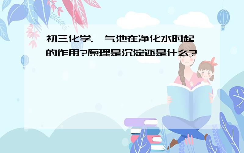 初三化学.曝气池在净化水时起的作用?原理是沉淀还是什么?