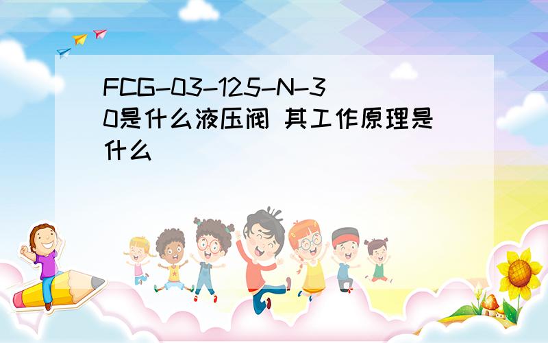 FCG-03-125-N-30是什么液压阀 其工作原理是什么