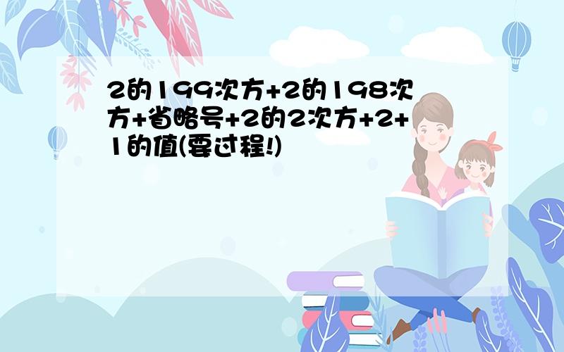 2的199次方+2的198次方+省略号+2的2次方+2+1的值(要过程!)