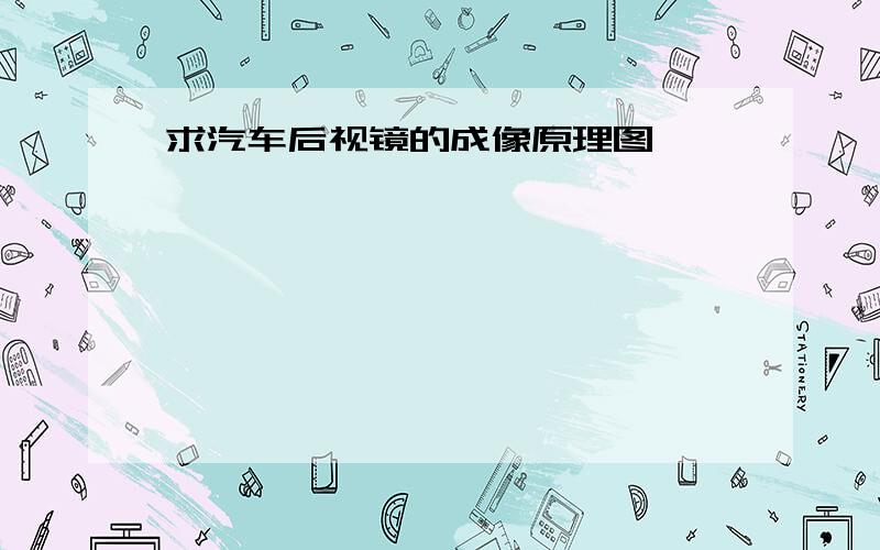 求汽车后视镜的成像原理图