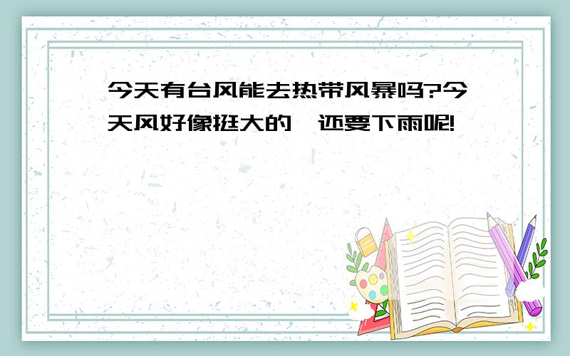 今天有台风能去热带风暴吗?今天风好像挺大的,还要下雨呢!