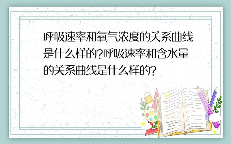 呼吸速率和氧气浓度的关系曲线是什么样的?呼吸速率和含水量的关系曲线是什么样的?