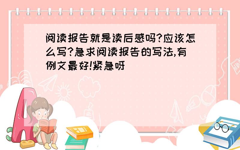 阅读报告就是读后感吗?应该怎么写?急求阅读报告的写法,有例文最好!紧急呀