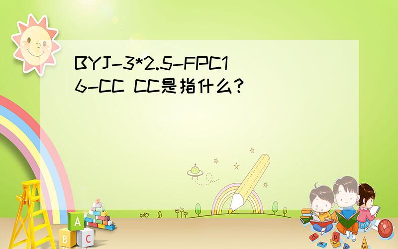 BYJ-3*2.5-FPC16-CC CC是指什么?