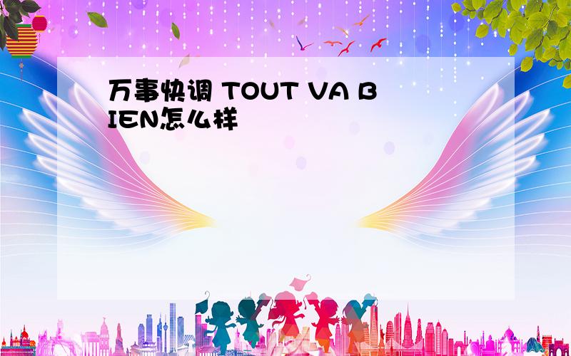 万事快调 TOUT VA BIEN怎么样