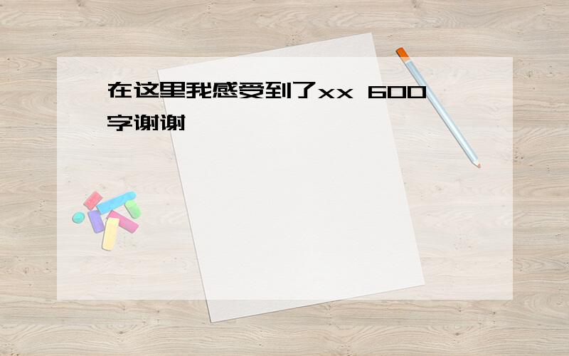 在这里我感受到了xx 600字谢谢