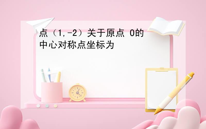 点（1,-2）关于原点 O的中心对称点坐标为