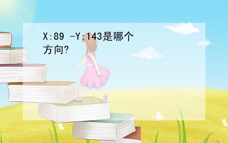 X:89 -Y:143是哪个方向?