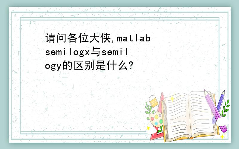 请问各位大侠,matlab semilogx与semilogy的区别是什么?