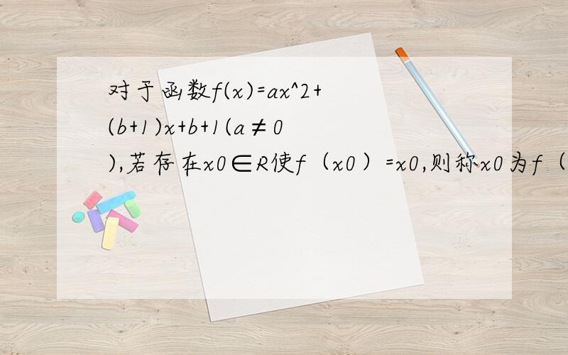 对于函数f(x)=ax^2+(b+1)x+b+1(a≠0),若存在x0∈R使f（x0）=x0,则称x0为f（x）的不动点.对任意实数b,函数f（x）能否恒有两个不动点?,求实数a的取值范围注意两个不动点.两个相异的不动点有无区别