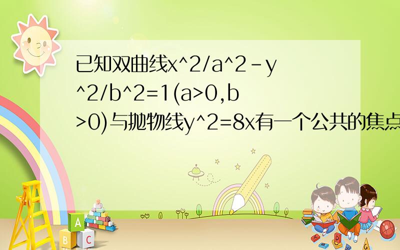 已知双曲线x^2/a^2-y^2/b^2=1(a>0,b>0)与抛物线y^2=8x有一个公共的焦点,且双曲线上的点到坐标原点的最短距离为1,则该双曲线的标准方程是：求具体过程      急谢谢各位了!