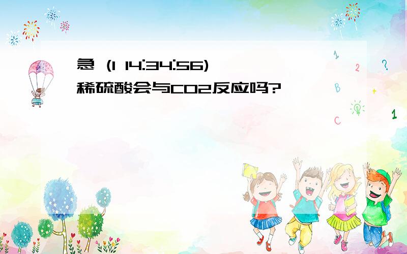 急 (1 14:34:56)稀硫酸会与CO2反应吗?